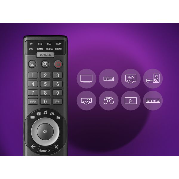Pilot Smart Control Pro 8 - obsługa do 8 urządzeń · URC7981