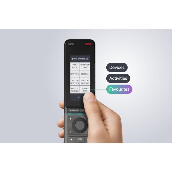 Pilot Smart Control Pro Touch z ekranem dotykowym - obsługa do 12 urządzeń · URC7985