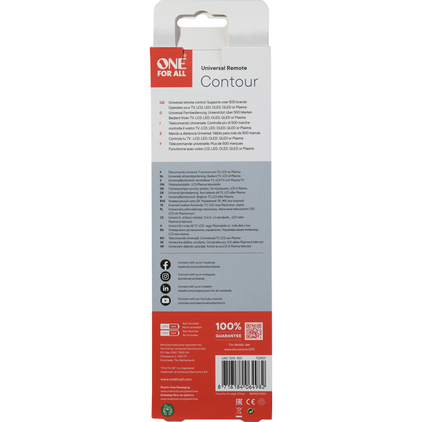 Pilot uniwersalny Contour · URC1210