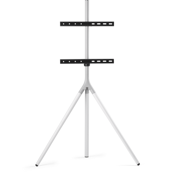 Metalowy stojak podłogowy do TV  TRIPOD z regulacją wysokości i obrotu (32-65″, biały) · WM7462