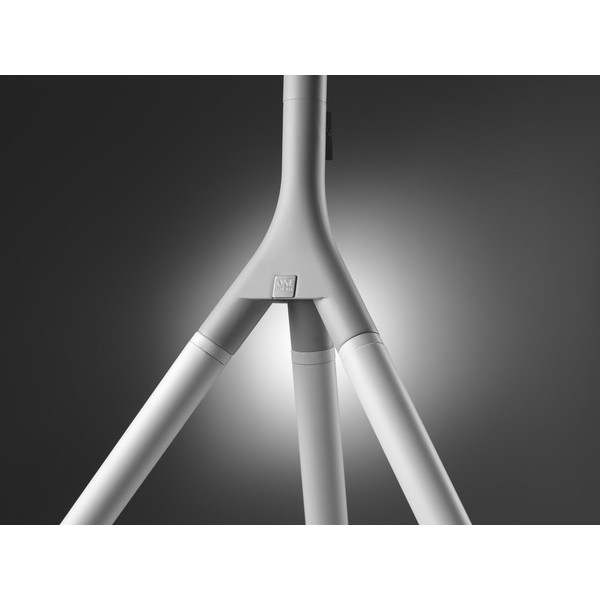 Metalowy stojak podłogowy do TV  TRIPOD z regulacją wysokości i obrotu (32-65″, biały) · WM7462