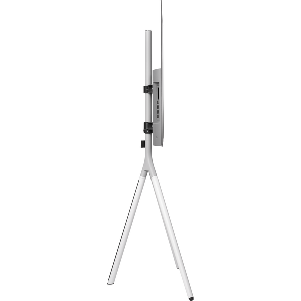 Metalowy stojak podłogowy do TV  TRIPOD z regulacją wysokości i obrotu (32-65″, biały) · WM7462
