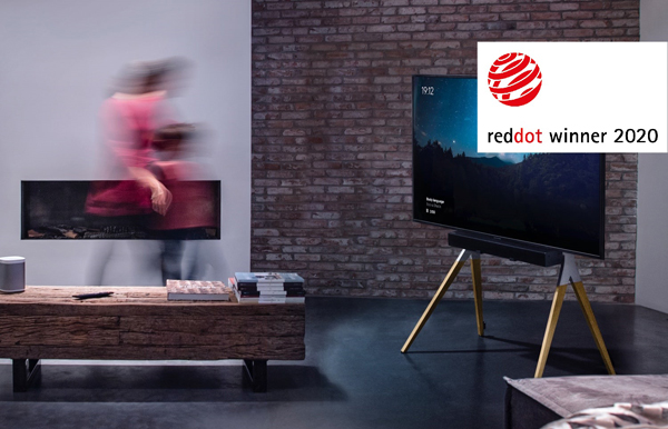 Stojak do telewizora One For All – wzornictwo wyróżnione Red Dot