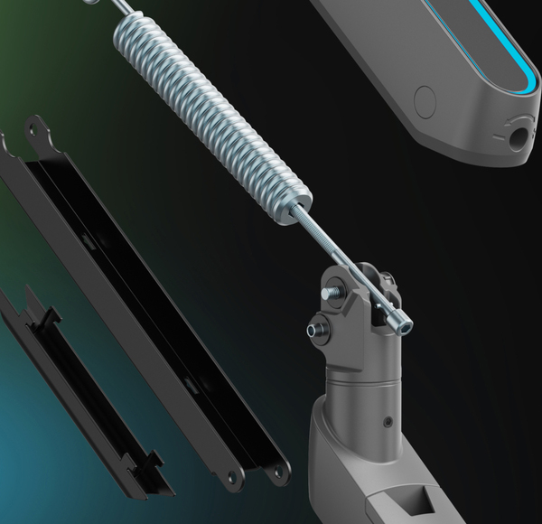 Mechaniczny system sprężynowy w ramieniu do monitora One For All DM8110