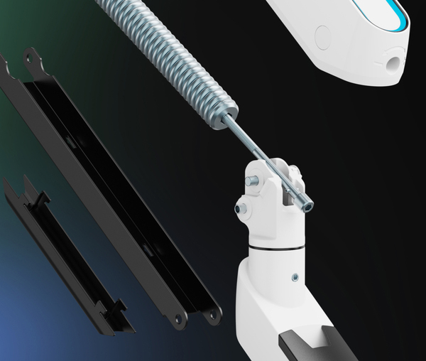 Mechaniczny system sprężynowy w uchwycie do monitora One For All DM8120