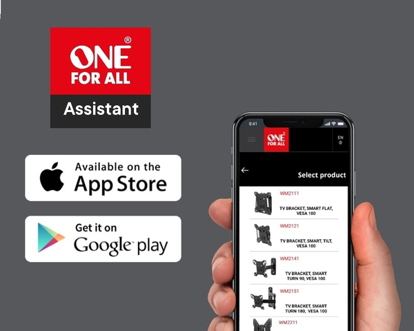 One For All Assistant – aplikacja wspierająca montaż uchwytów TV