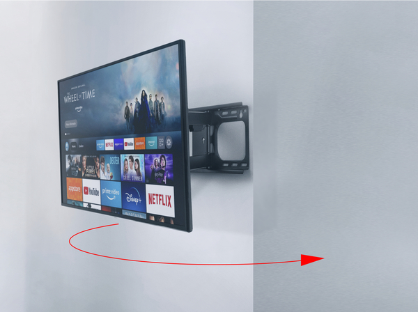 WM4663 – przykład montażu telewizora w narożniku