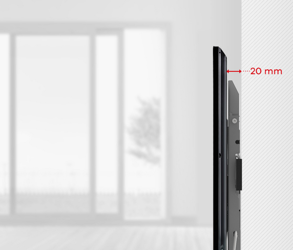 Uchwyt TV WM6621 – dystans od ściany 20 mm